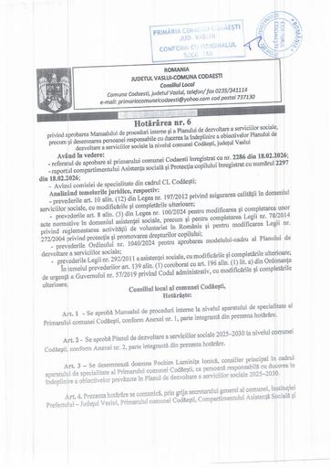 HCL PLAN DEZVOLTARE A SERVICIILOR SOCIALE